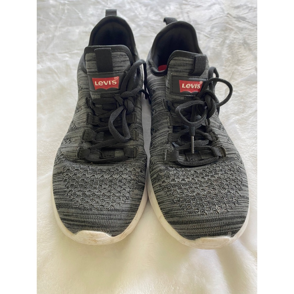 Levi's Comfort Knit Sneakers Mens 9.5 Grey Athletic Casual Walking Shoes